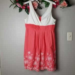 B.Smart sleeveless embroidered dress size …